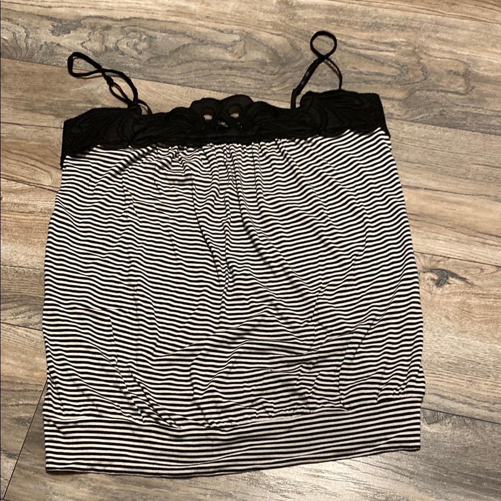 Express Monochrome Striped Top